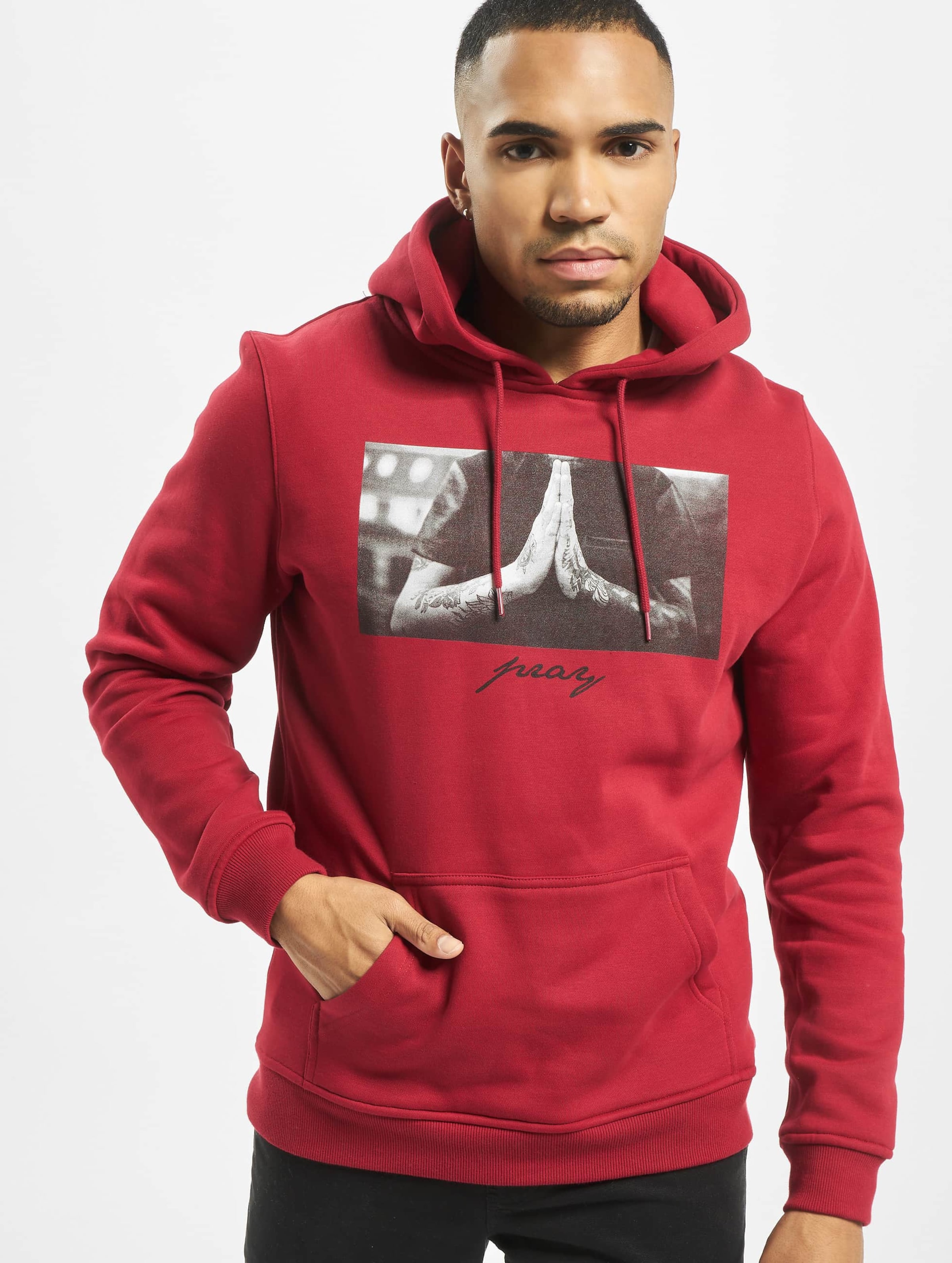 Mister Tee Hoodie/trui -S- Pray Rood