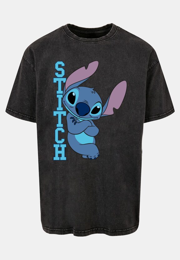 Lilo And Stitch - Posing Acid Washed Oversized-2