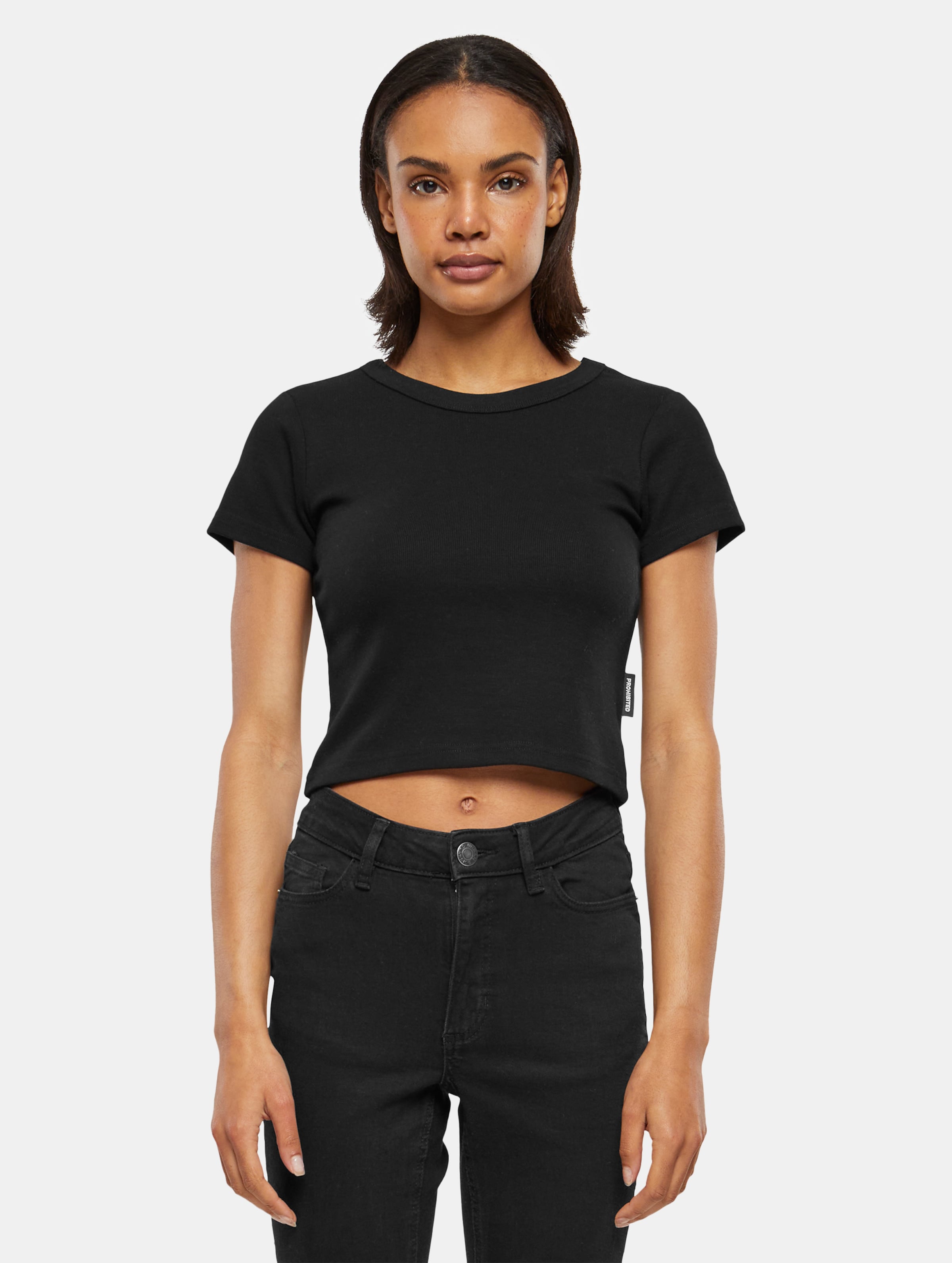 Prohibited Women Tee T-Shirts Frauen,Unisex op kleur zwart, Maat XL