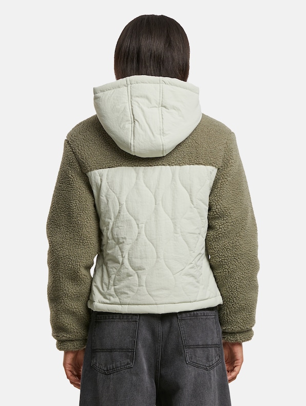 Ladies Sherpa Crinkle Nylon Mix-1