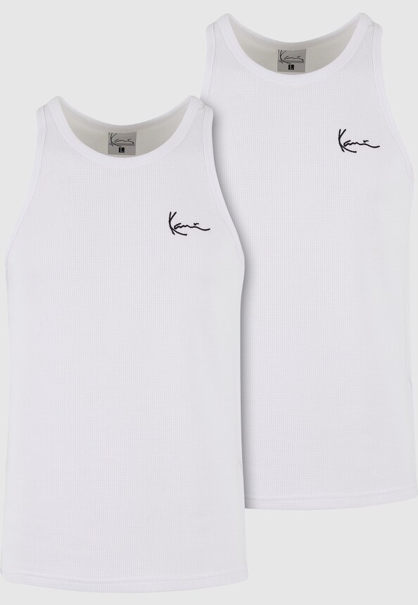 KM242-043-1 Karl Kani Small Signature Essential Waffle Tanktop 2 Pack-6