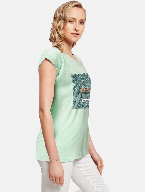 Ladies Summer - On My Mind T-Shirt-3