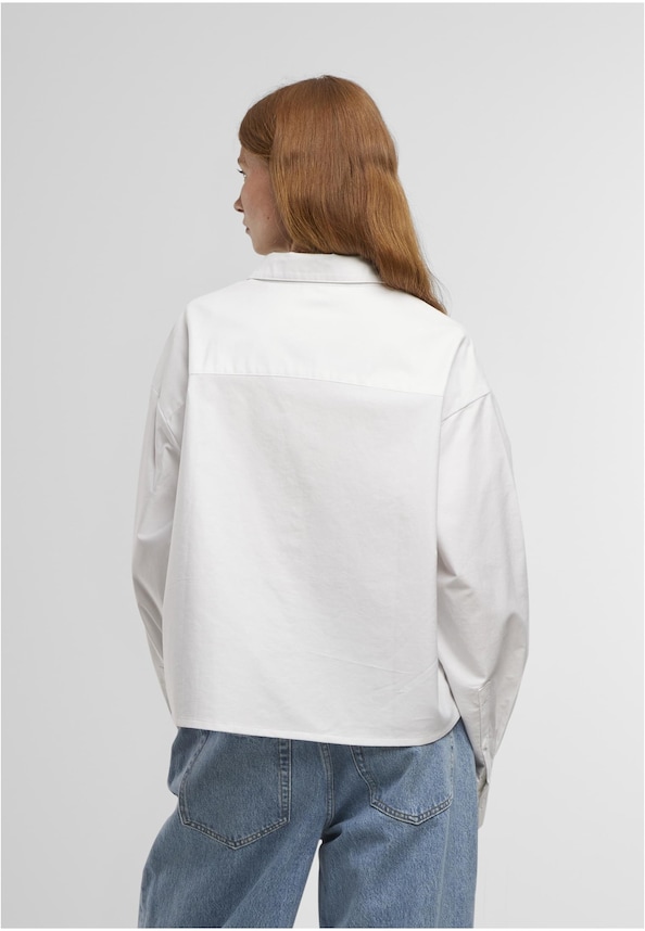 Ladies Short Oxford Shirt-1