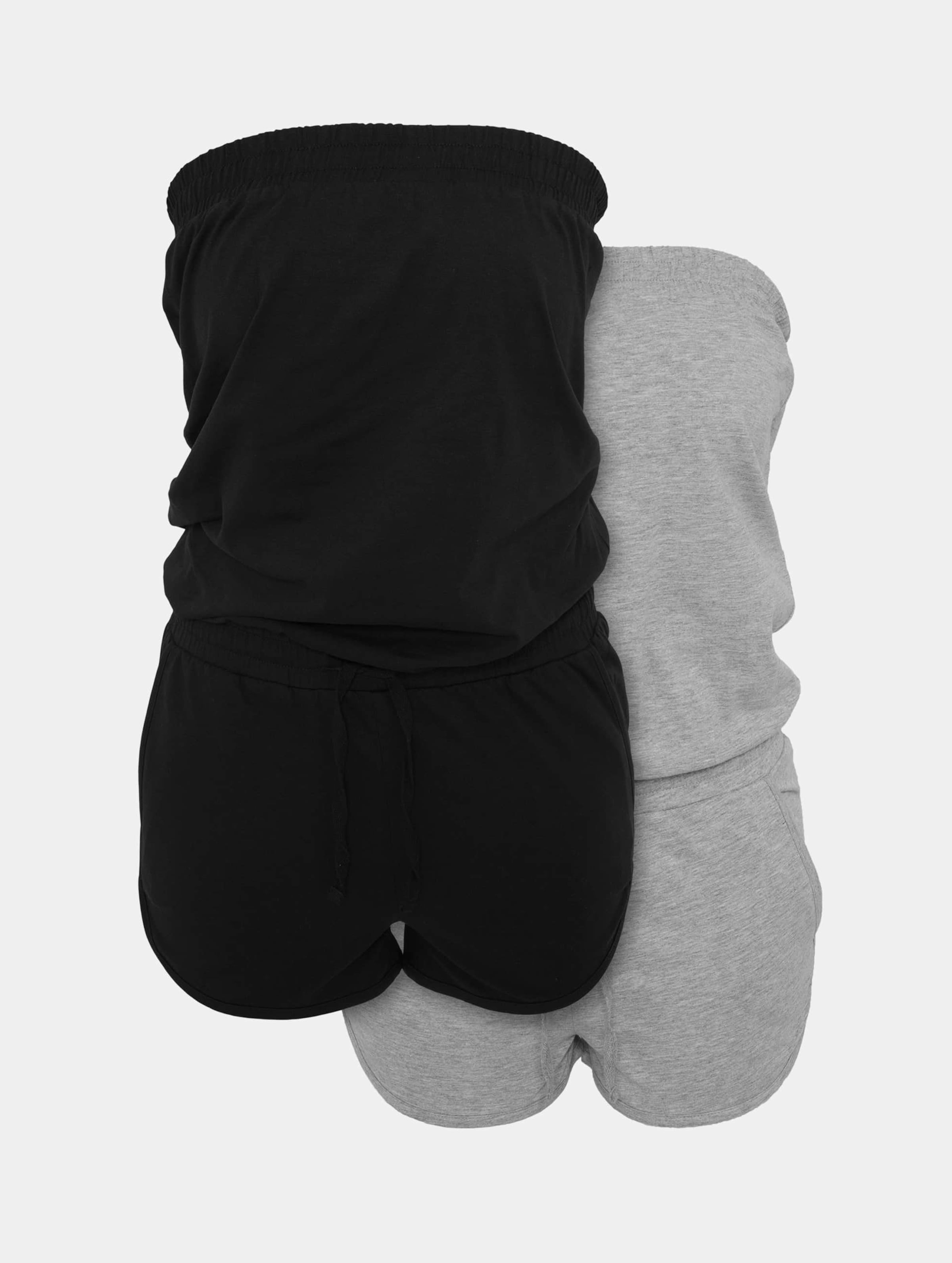 Build Your Brand Ladies Hot Jumpsuit 2-Pack Vrouwen op kleur grijs, Maat M