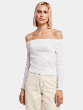 Ladies Off Shoulder Rib