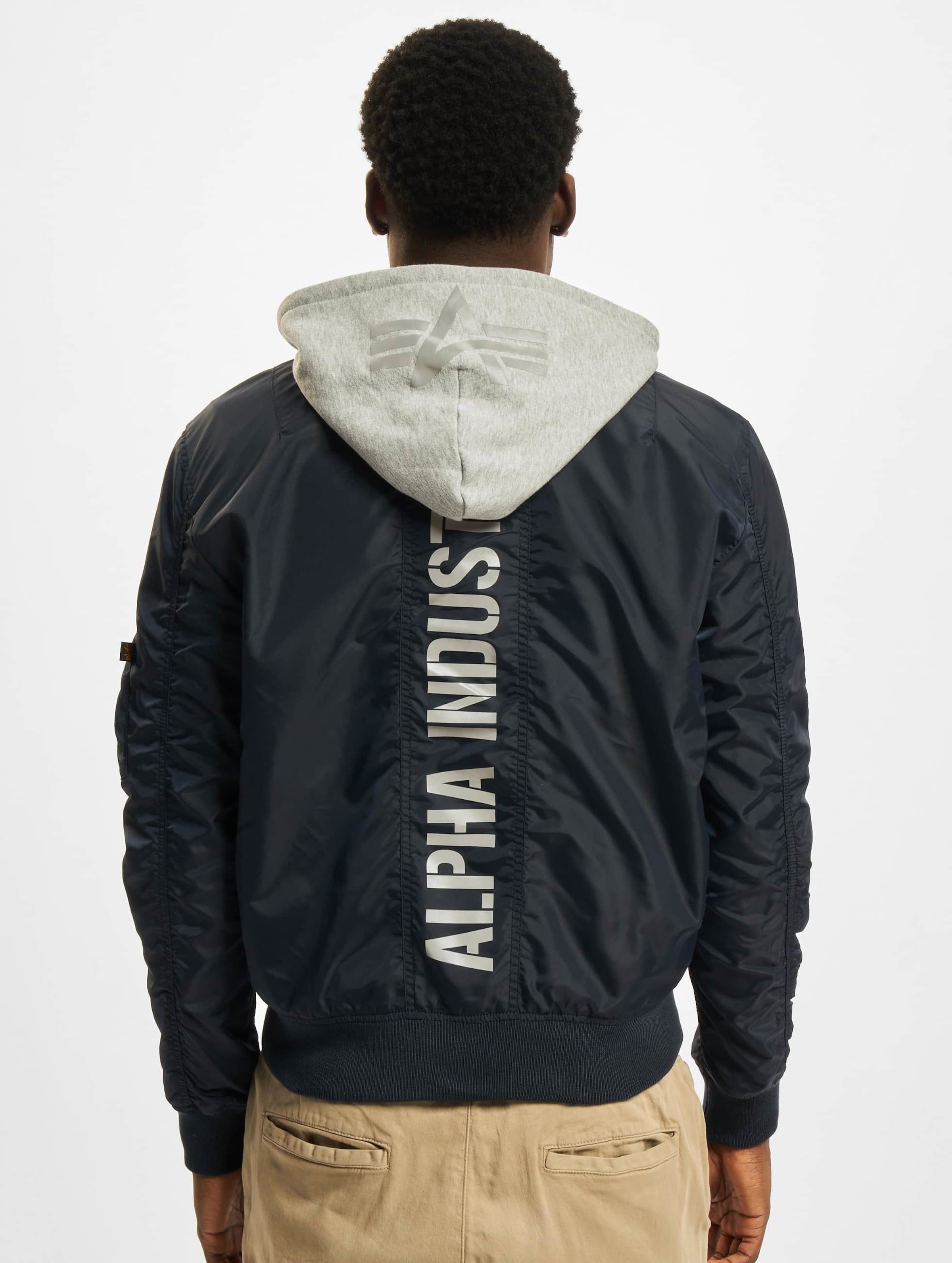 Alpha industries bomber hot sale with hood