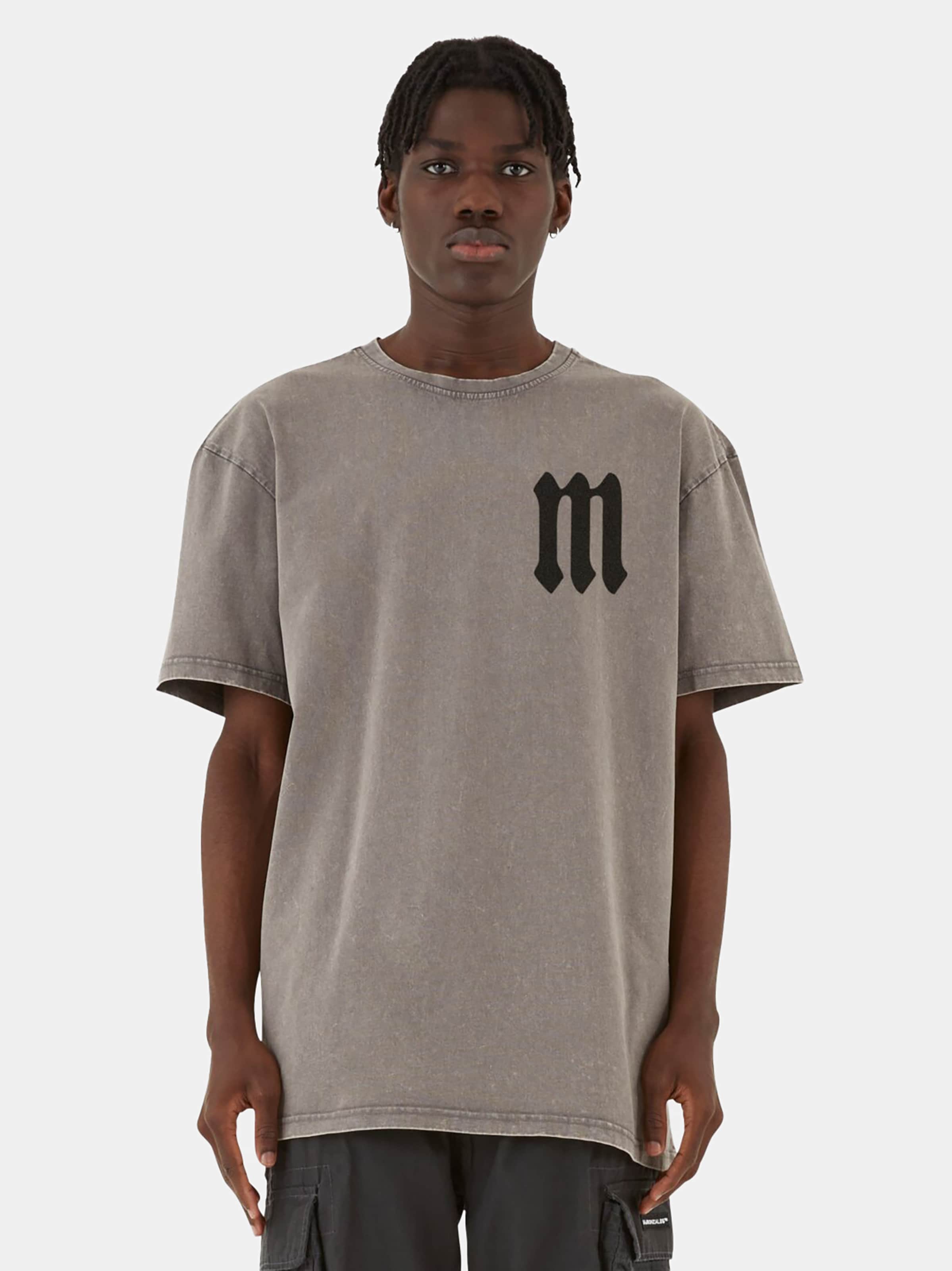 MJ Gonzales Barbed Bloom Heavy Acid Washed T-Shirts Männer,Unisex op kleur grijs, Maat XL