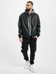 Fleece Hooded Fake Leather -7