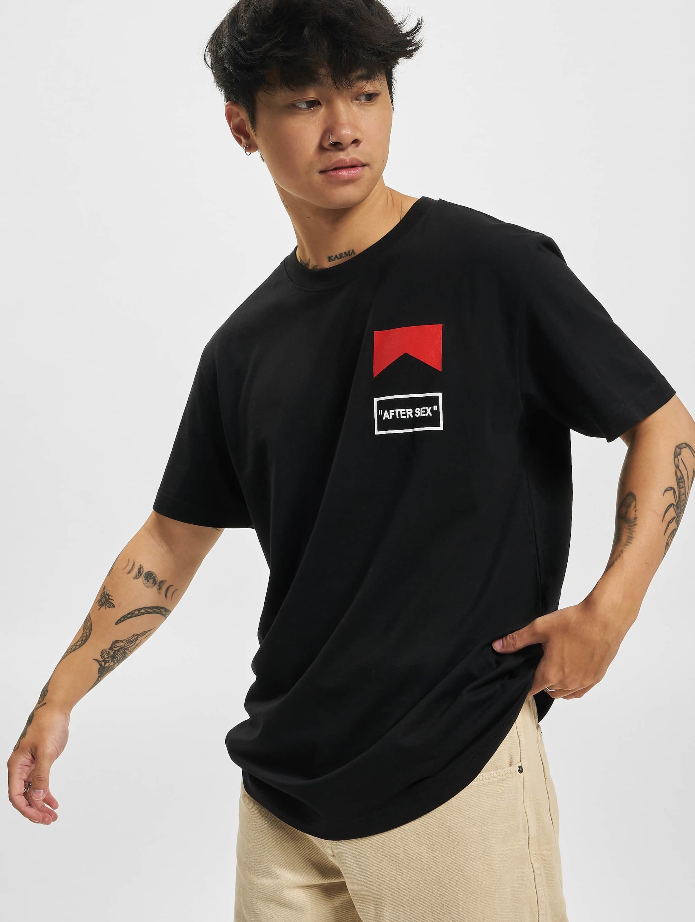 Mister Tee As T-Shirt Mannen op kleur zwart, Maat XS