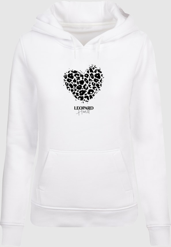 Ladies Leopard Heart Heavy Hoody-2