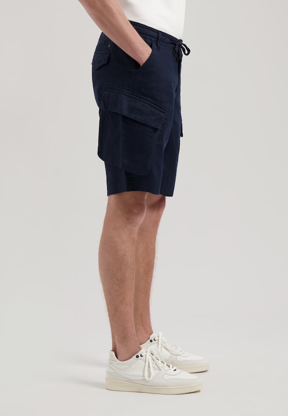 Logan Cargo Shorts Linen-2