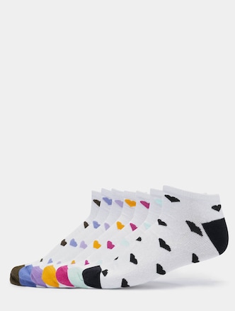 Recycled Yarn Heart Sneaker Socks 7-Pack