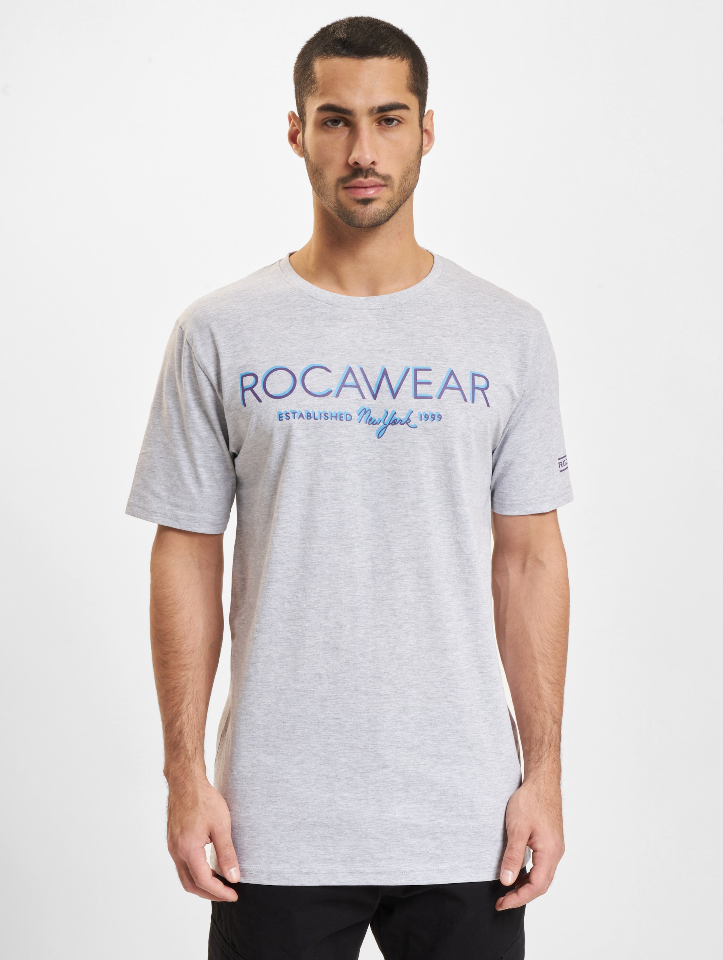 Rocawear Neon T-Shirt Männer,Unisex op kleur grijs, Maat S