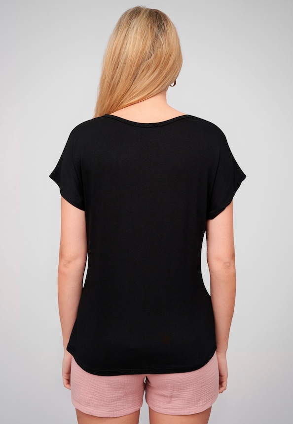 Cloud5ive Damen Viskose T-Shirt mit Choose Happy-1