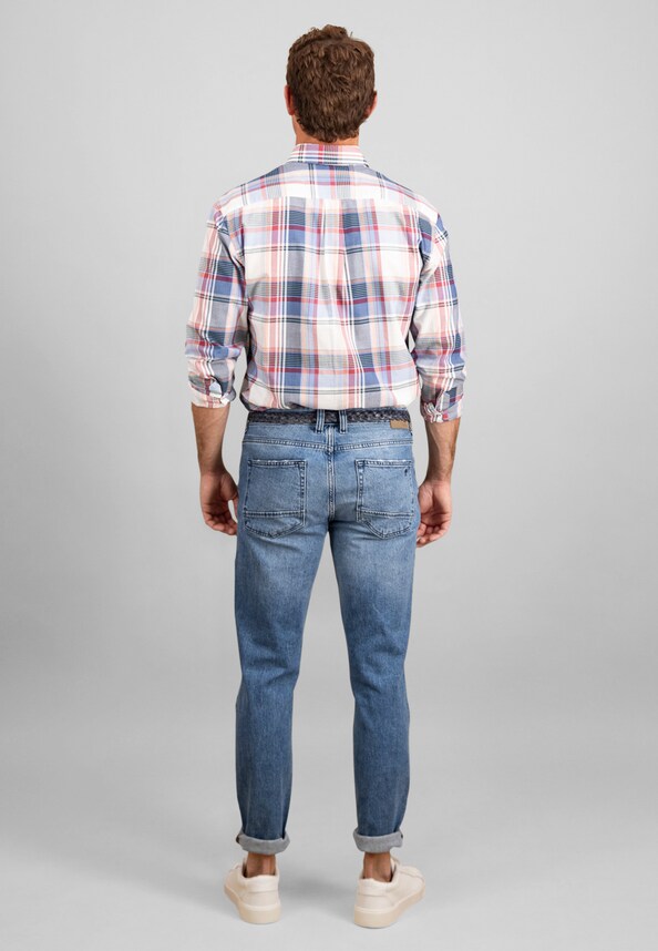 Multicolor Washed Oxford B.D. 1/1-2