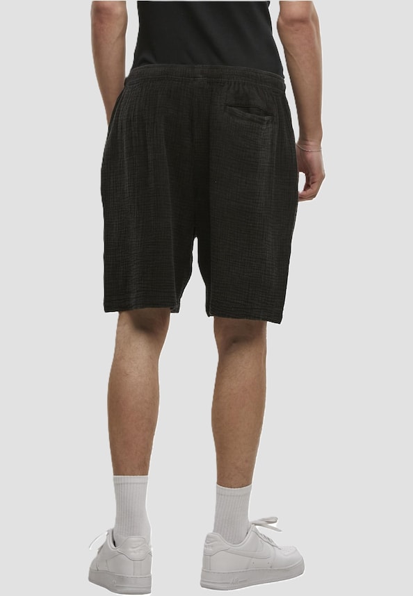 Acid Washed Musselin Shorts-1