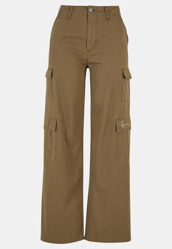 KW241-061-1 Karl Kani Small Signature Washed Cargo Pants-3