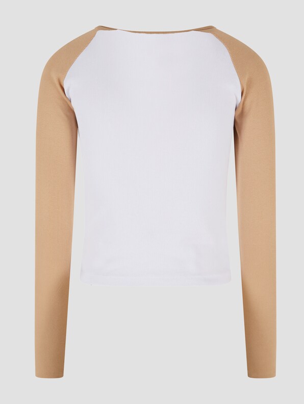 Karl Kani Varsity Crop Block Rib Longlseeve-4