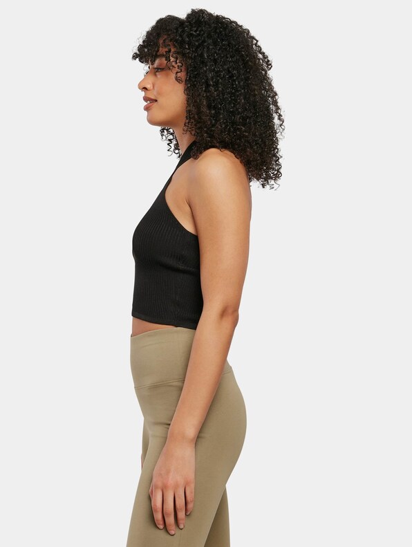 Ladies Rib Knit Crossed Neckholder-2