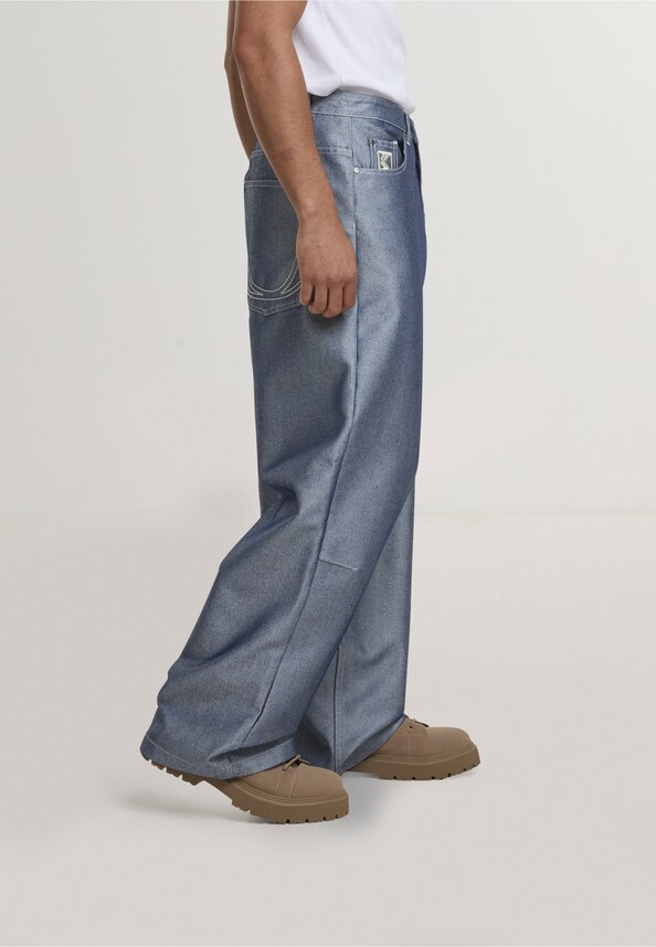 OG Silver Relaxed Baggy Jeans-3