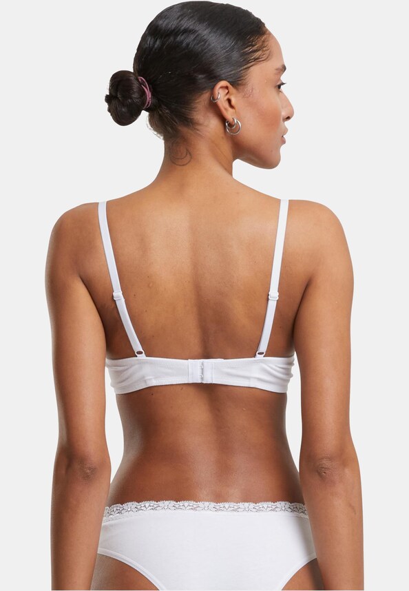 Ladies Basic Cotton Bra Lace 2-Pack-1