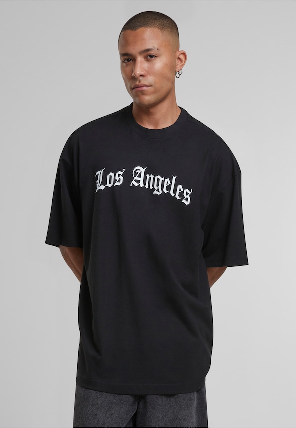 Los Angeles Wording New Huge Tee-0
