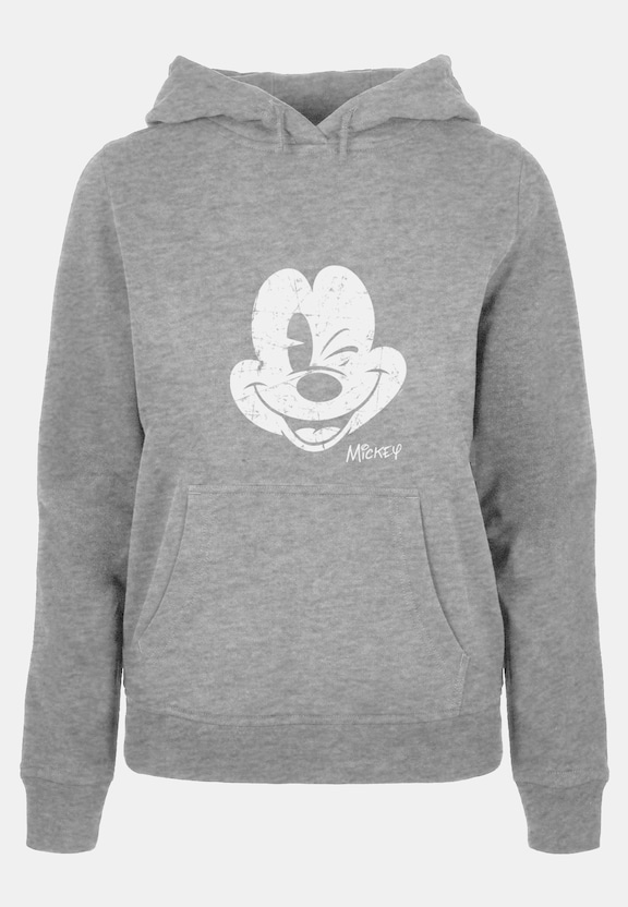 Ladies Mickey Mouse - Distressed Hoody-0