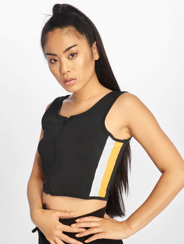 Side Stripe Crop Zip -0