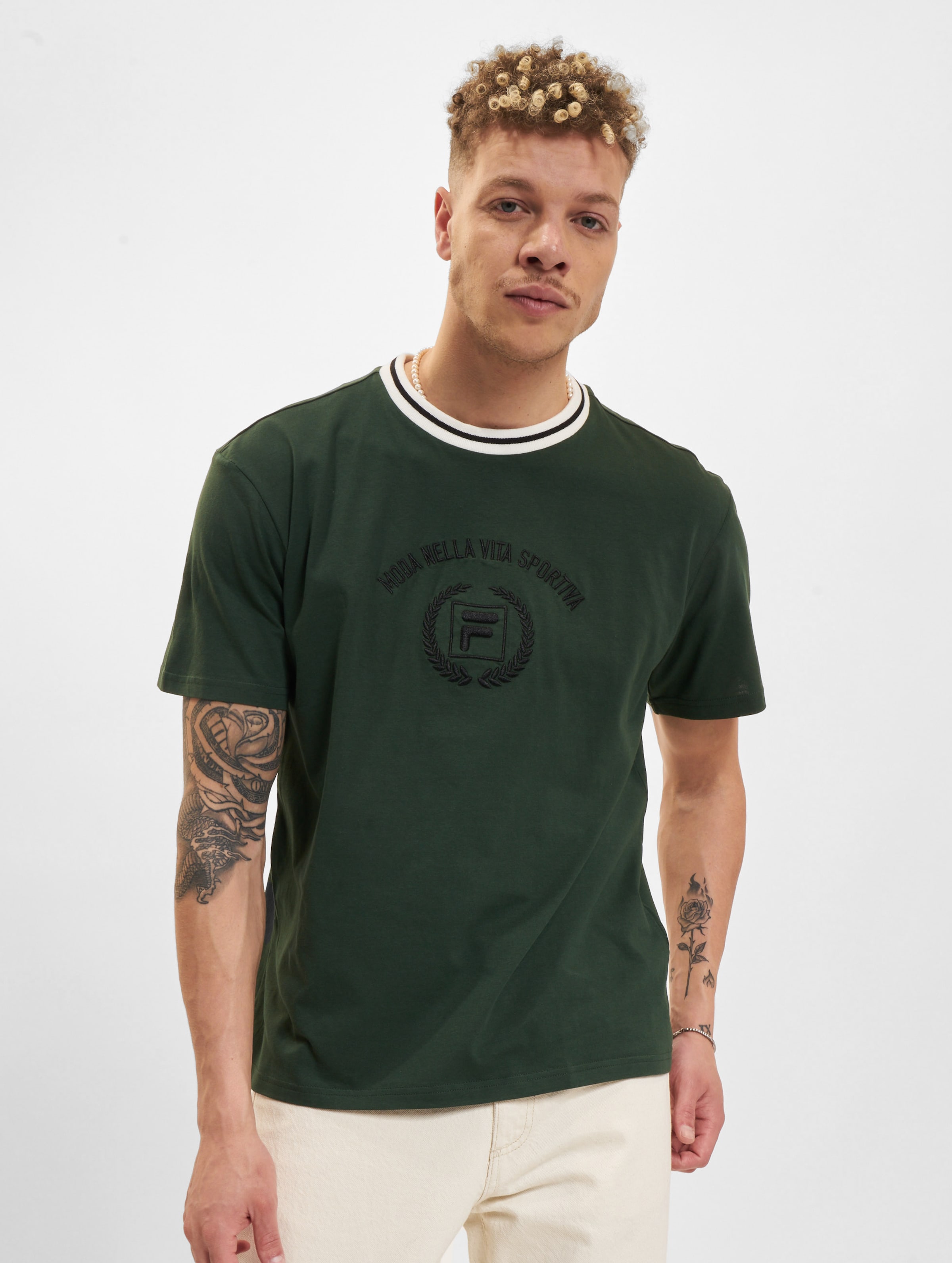 FILA Fila Chinelo T-Shirt Männer,Unisex op kleur groen, Maat M