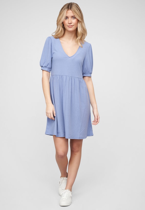 VILAKES V-NECK 2/4 DRESS-4