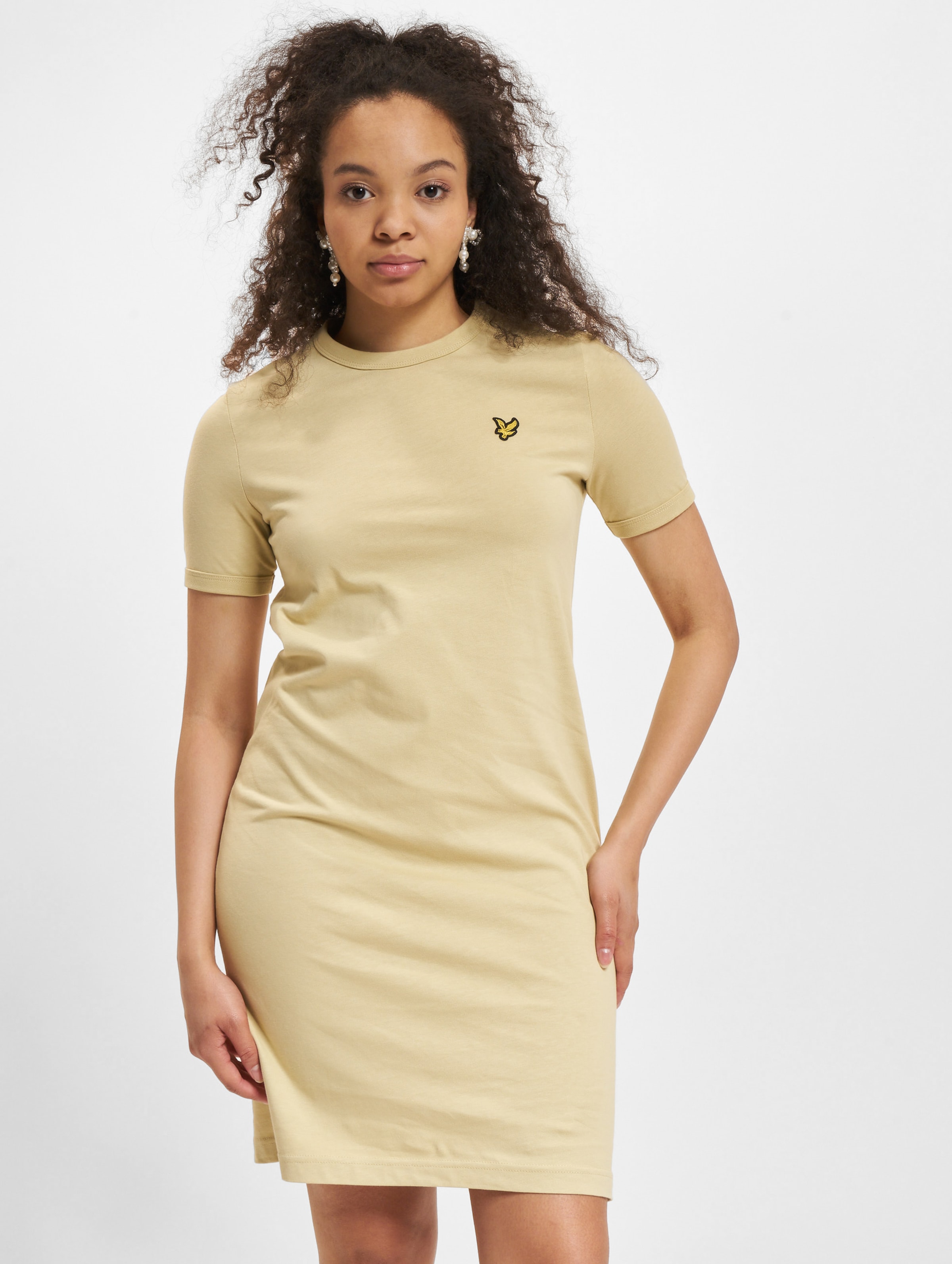 Lyle & Scott Basic Kleid Frauen,Unisex op kleur beige, Maat S