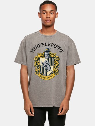 Harry Potter - Hufflepuff Crest Acid Washed Oversized