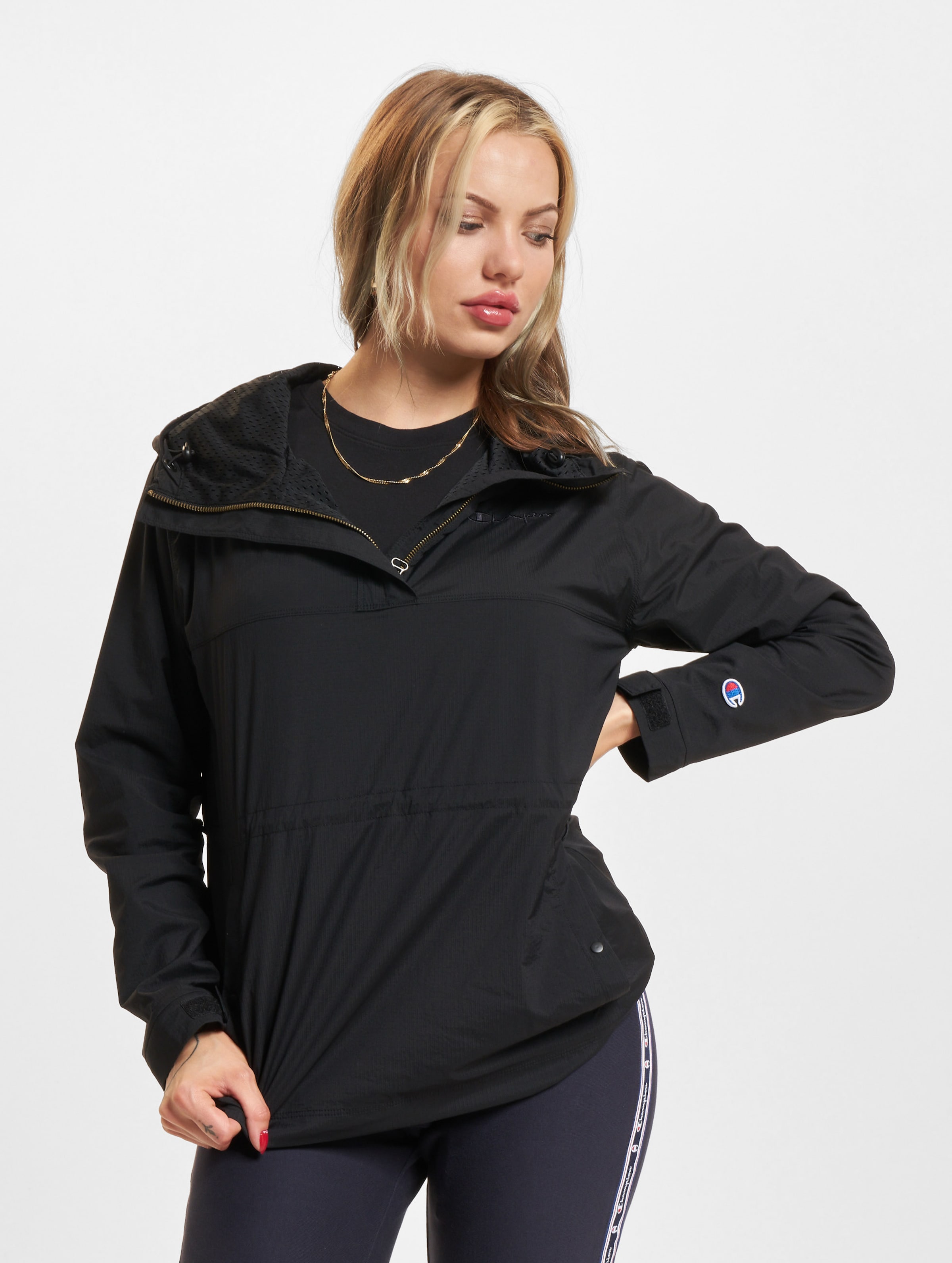 Champion Logo Winterjacke Frauen,Unisex op kleur zwart, Maat XS