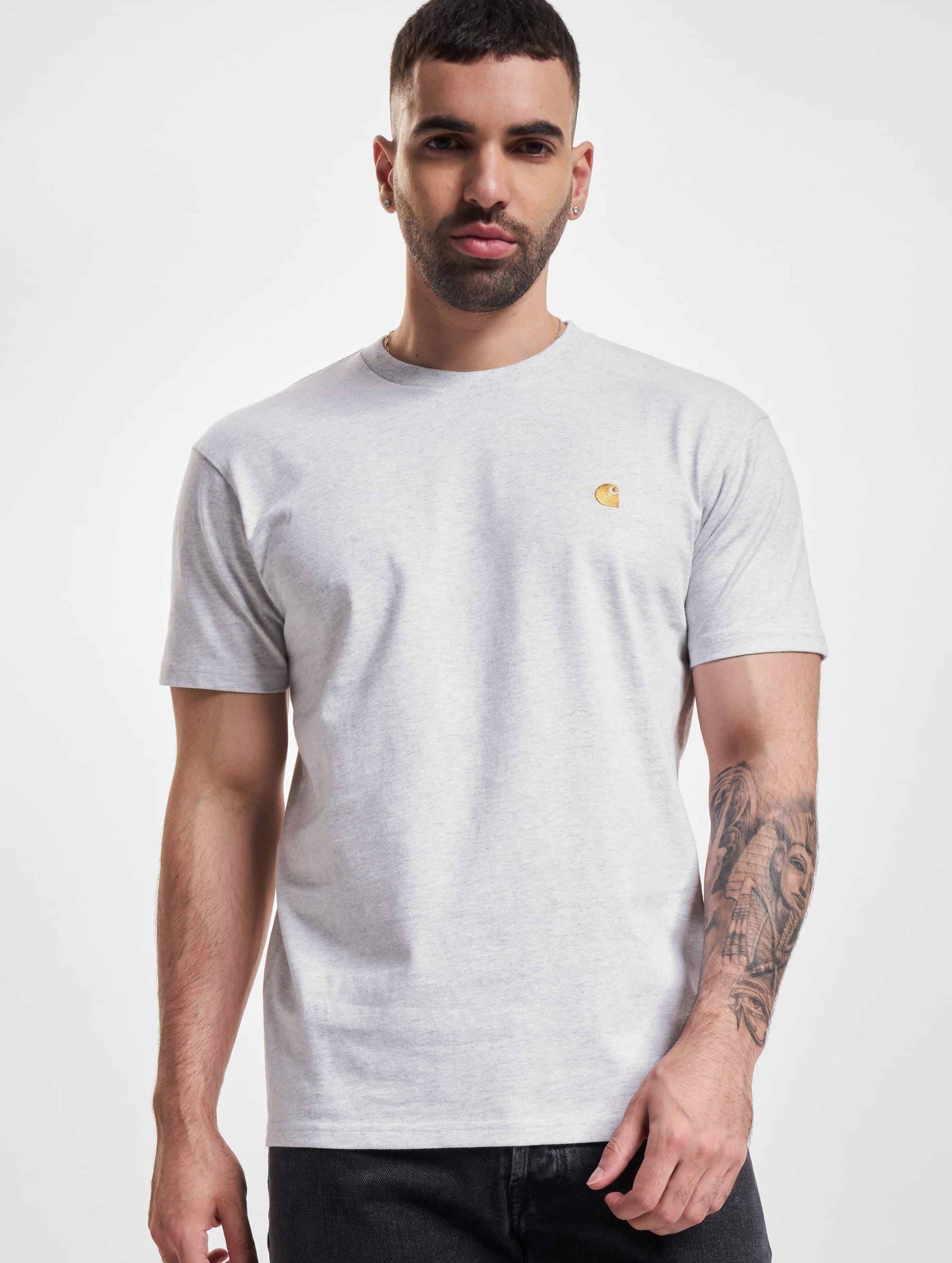 Carhartt WIP Wip Chase T-Shirt Mannen op kleur grijs, Maat XS