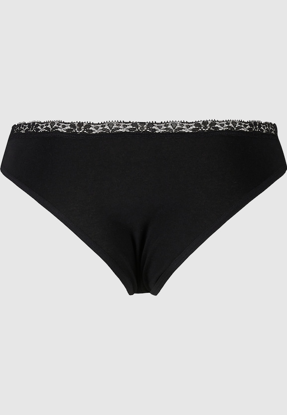 Ladies Basic Cotton Brazilian Lace 5-Pack-5