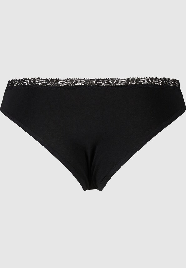 Ladies Basic Cotton Brazilian Lace 5-Pack-5