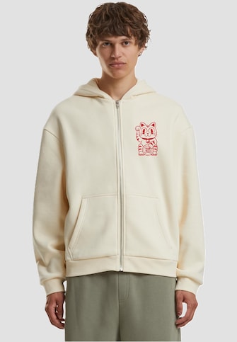 Good Luck Cat Fluffy Zip Hoody