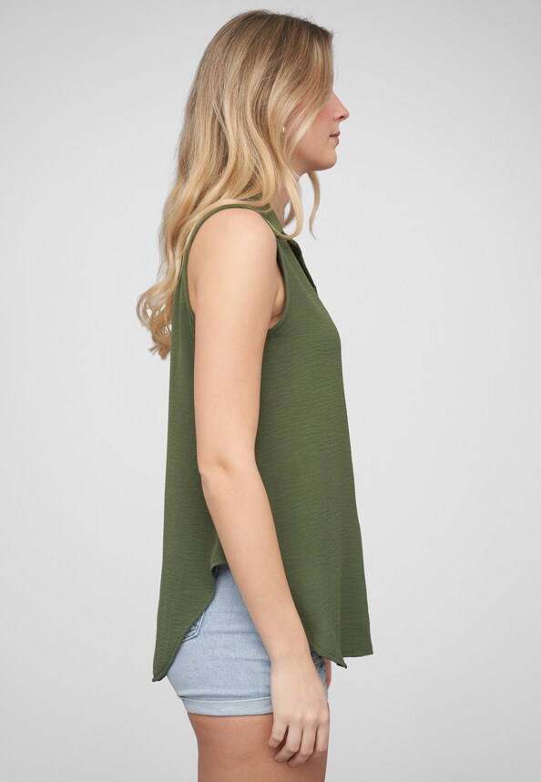 Top with button placket-3