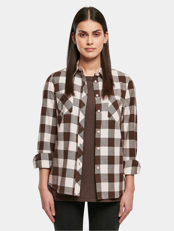 Ladies Turnup Checked Flanell-2