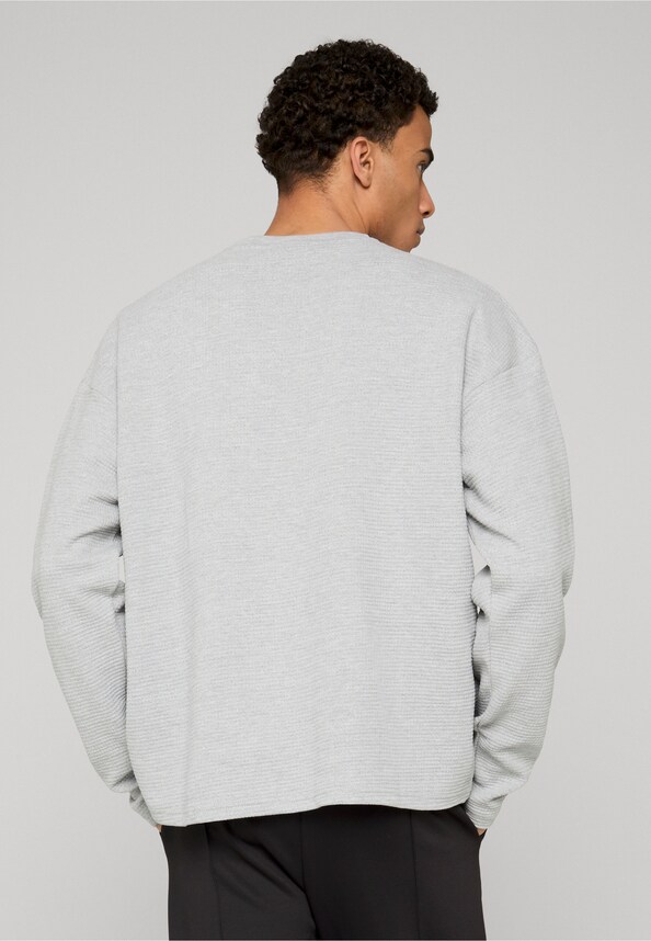 Signar Oversized Waffle Longsleeve-1