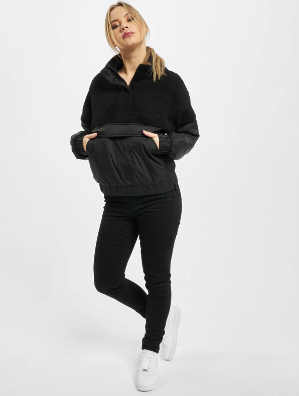 Ladies Sherpa Mix Pull Over-7