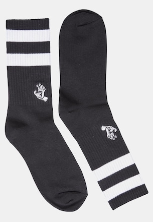 Santa Cruz Mini Mono Hand Twin Stripe Socken