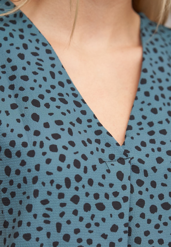V-Neck Top with aop animal print-5