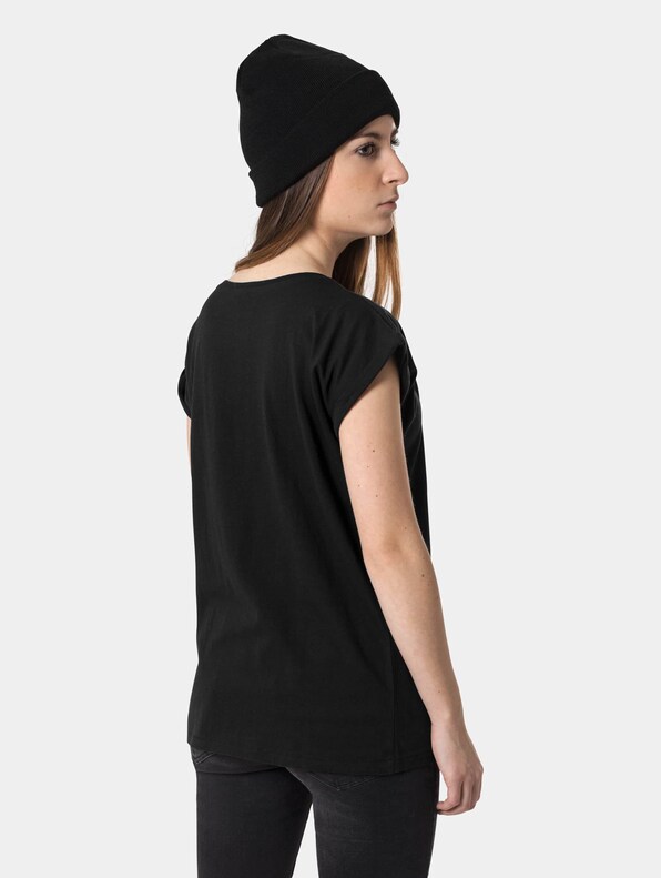 Ladies Selena Gomez Black Gloves Tee-1
