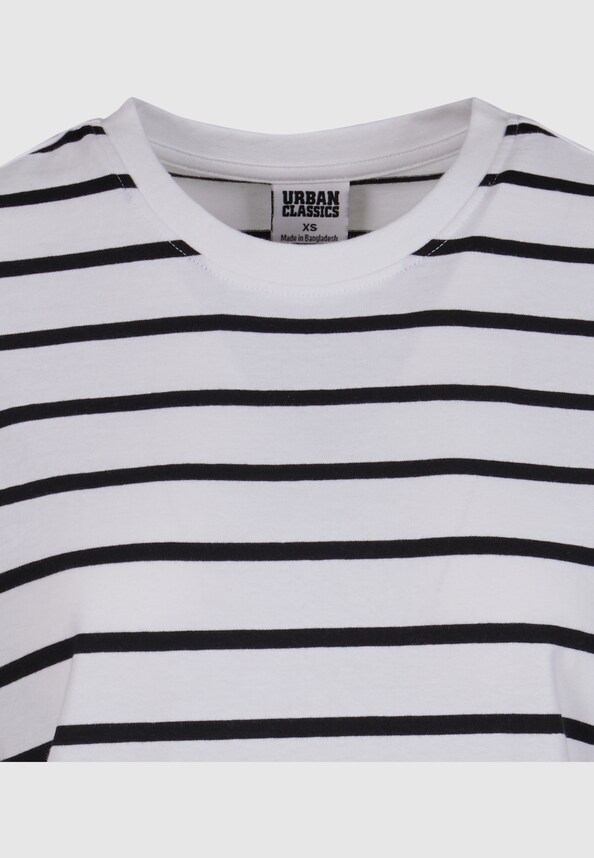 Ladies Striped Boxy Tee-7