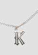 Rhinestone Pendant Cuban Link Chain-1