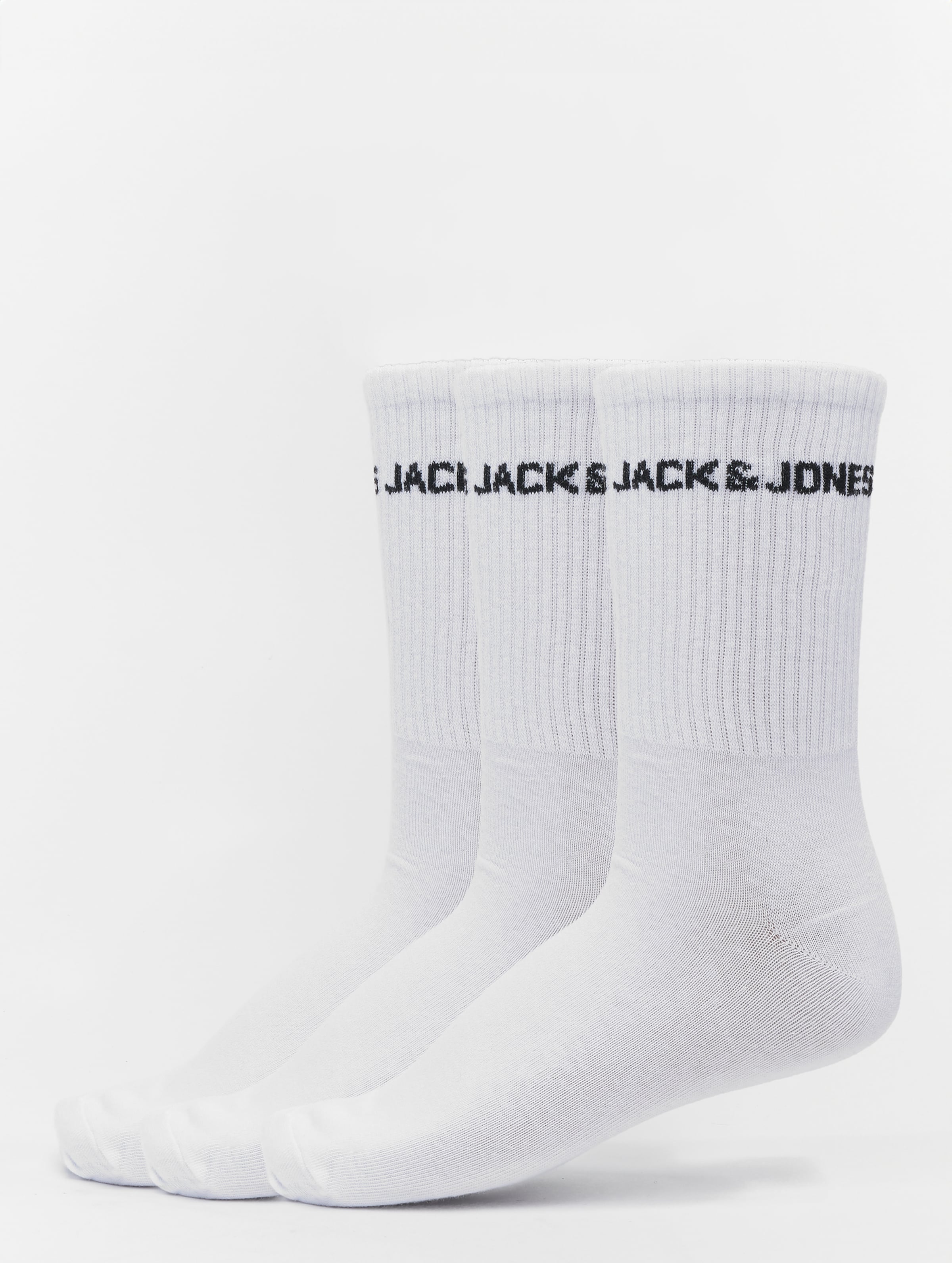 Jack & Jones 3P sokken melvin tennis wit - 40-46