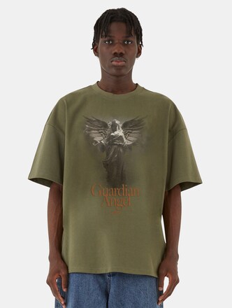 MJ Gonzales Guardian Angel Heavy Boxy T-Shirts