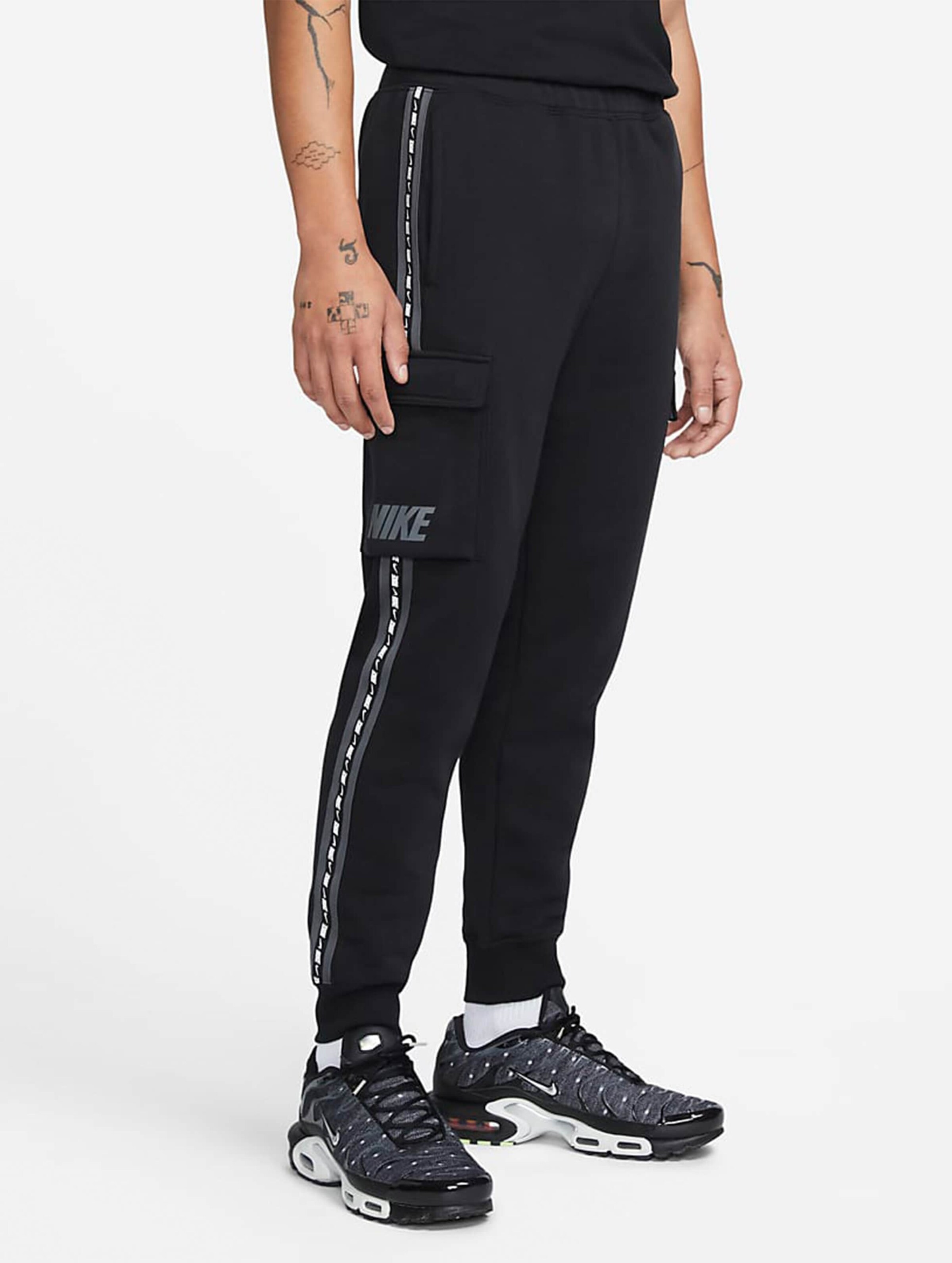 Nike Repeat Fleece Bb Jogginghose Mannen op kleur grijs, Maat S