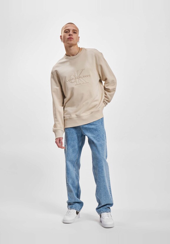 Calvin Klein Jeans Monologo Washed Crew Neck Sweater-5